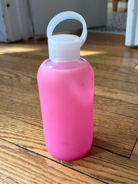 bkr Pink Glass Water Bottle